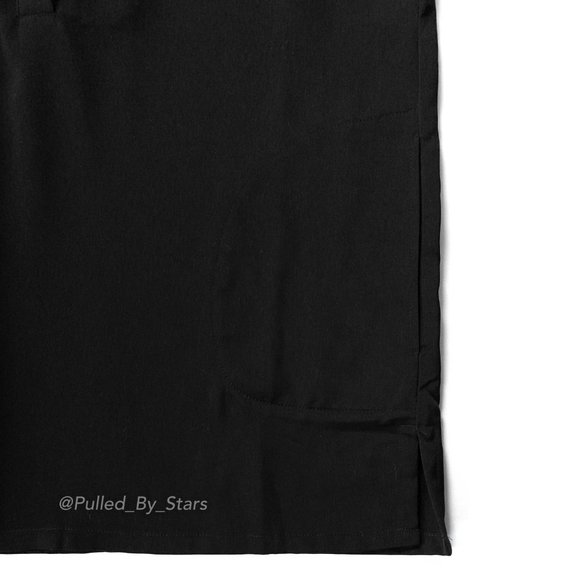 NEWPORT NEWS Solid Black Long-Sleeve Polyester Blouse + Pockets - NWOT! - Picture 6 of 8